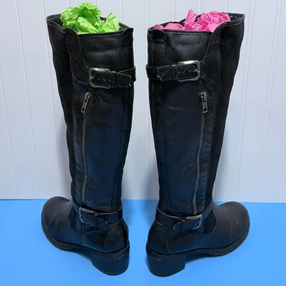 Baretraps Knightley Black Tall Riding Boots Size 6.5M